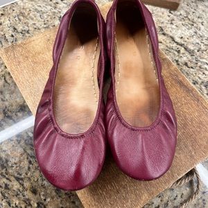 Tieks Size 12 Maroon, Dark Red
